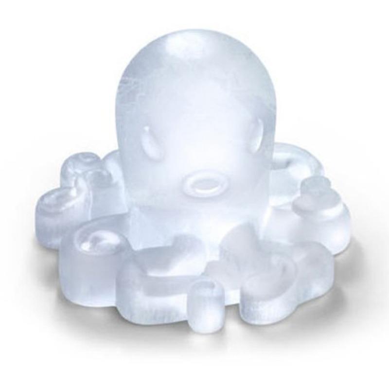 1Piece 4Cavity Octopus Silicone Candy Molds For Candy Chocolate Ice Cube
