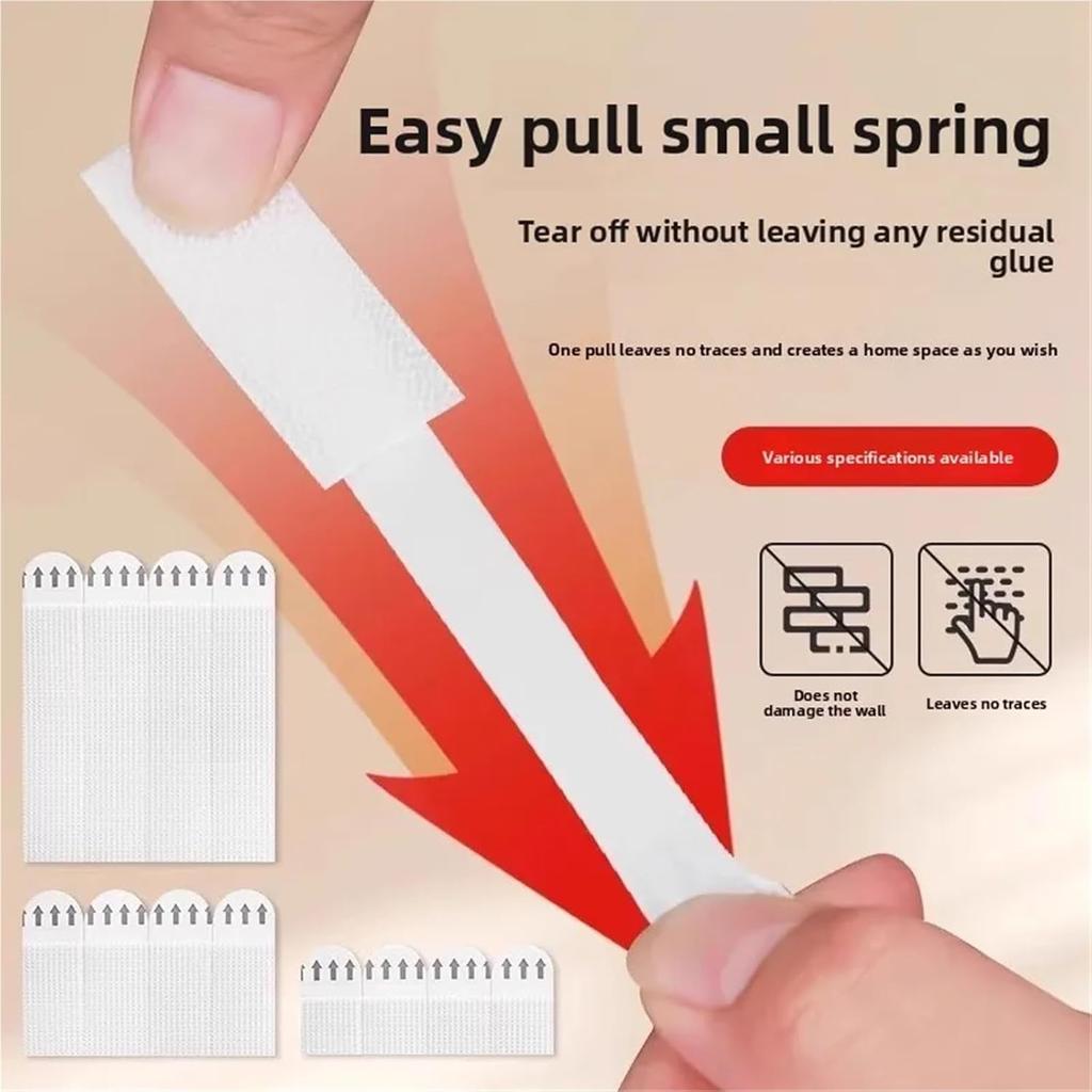 36 Pairs Seamless Photo Frame Velcro Loop Mounting Tape Removable Wall Fastener Adhesive Backing Magic Wall Nail-Free Stickers