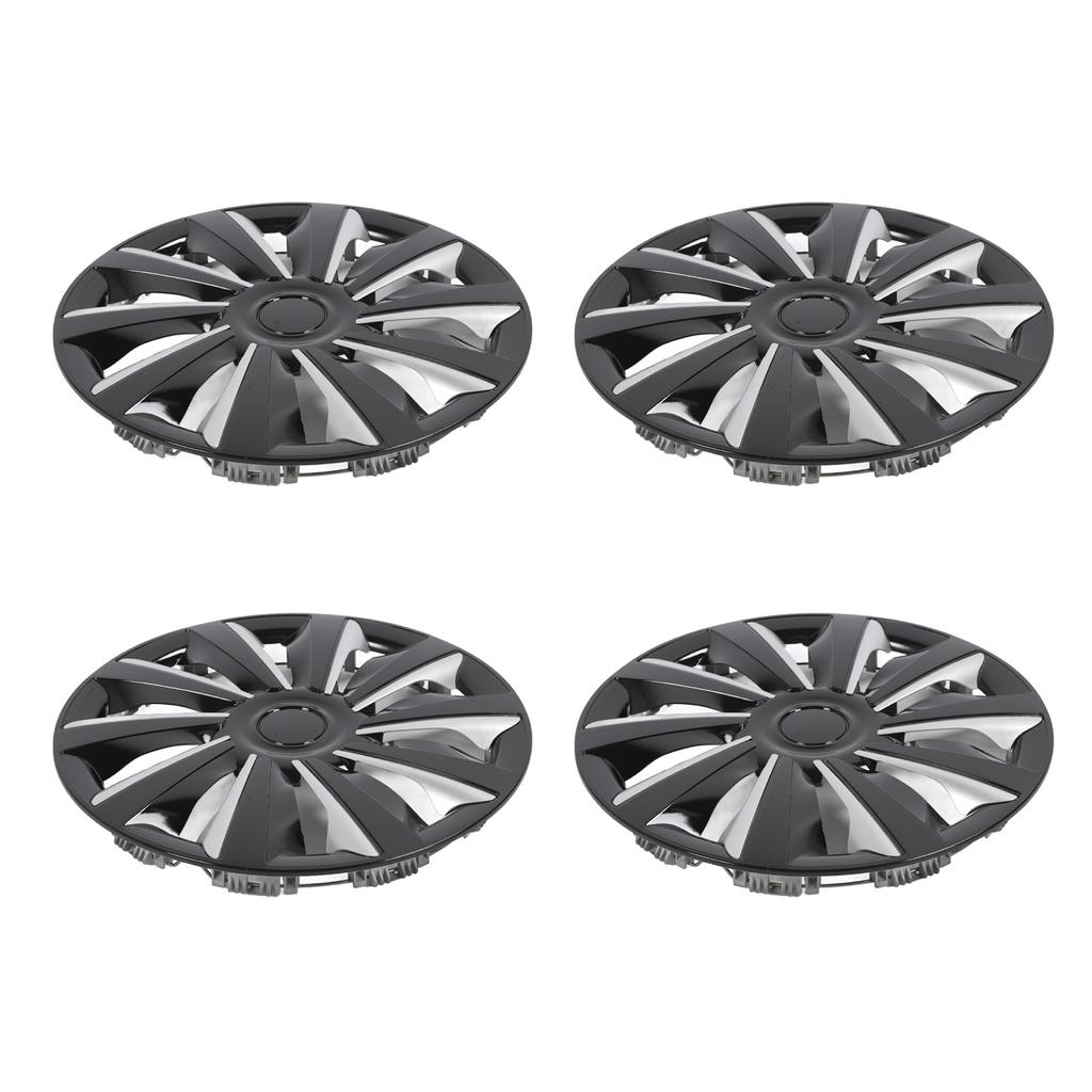 4 Pcs 14in Wheel Hub Cap Full Protection Stylish Look Wheel Rim Cover Hubcaps Universal Fit for Any 14in Steel Wheels