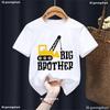 Transportation Tools Construction Big Brother Little Brother Shirts,Big Brother Boys TshirtBulldozer Shirt, Matching Outfit Tee