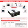 ECGSOLAX Onduleur Solaire Hybride 3kW 24V 220Vac Onduleur Solaire à Onde Sinusoïdale Pure avec Contrôleur Chargeur MPPT 80A Max PV 450VDC