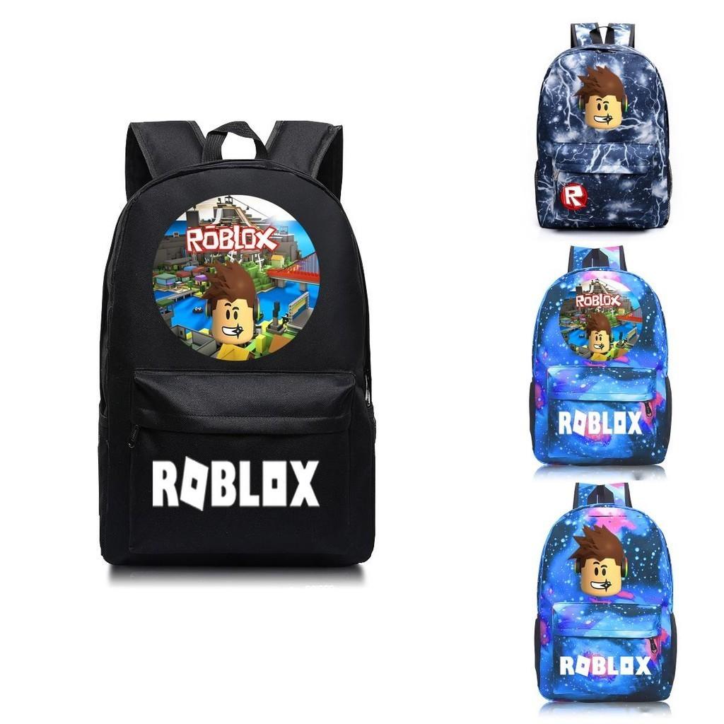 Roblox Pattern Kids Schoolbag Backpack With Starry Background And Large Capacity