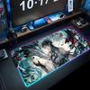 dan heng Mouse Pad RGB Gaming Mousepad Big LED Pad PC Desk Mat Luminous Mouse Pad Large Keyboard Mats Table Rug With Backlit