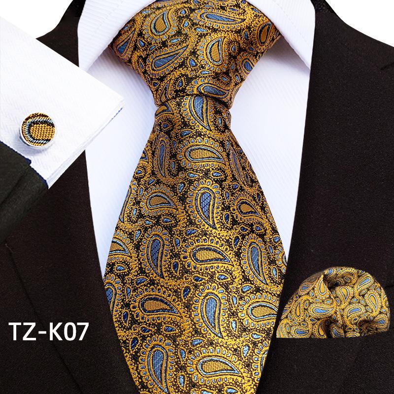 Artistic Floral Stripe Paisley Men s Tie, Pocket Square & Cufflinks Set - 2025 Edition