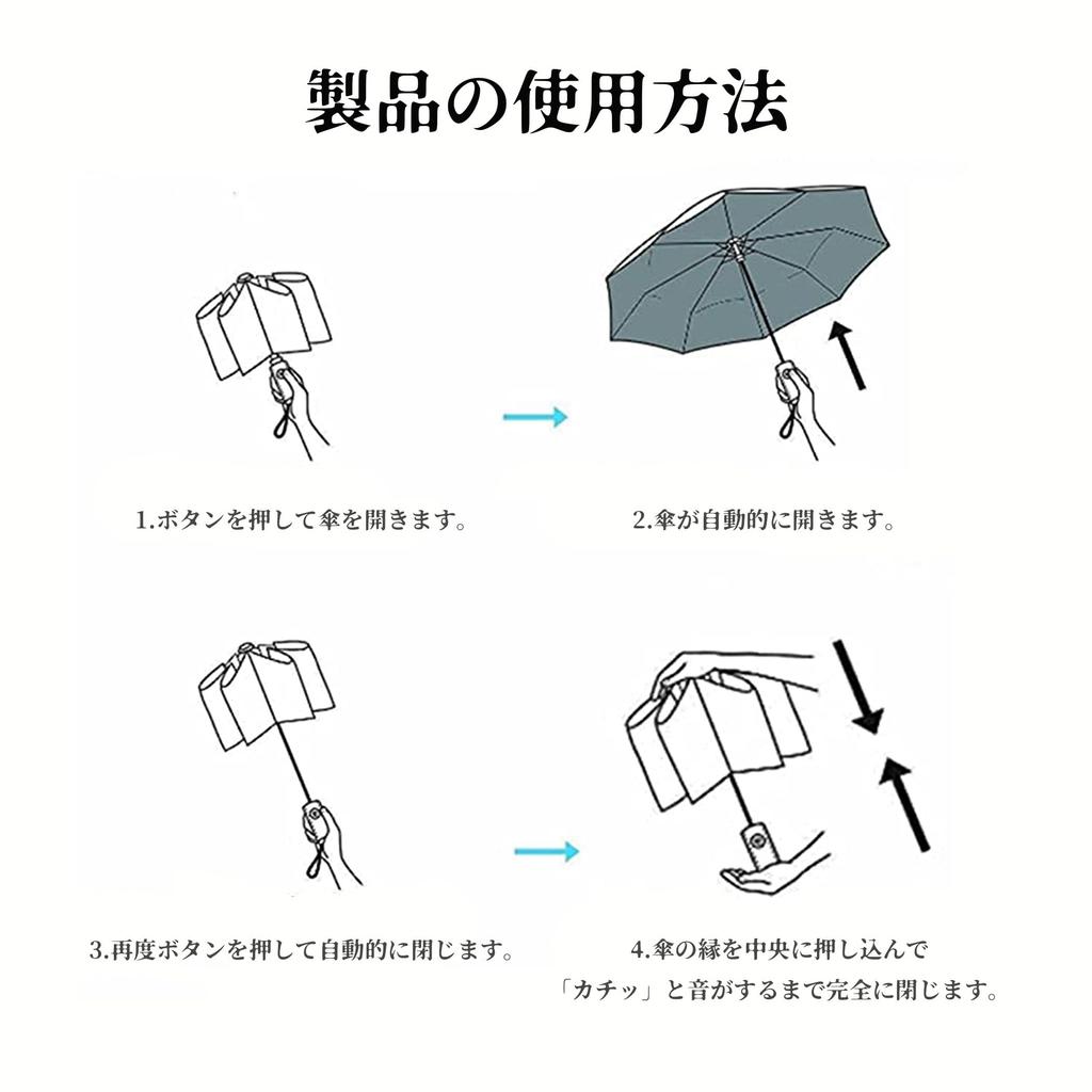Seraphelix High Windproof Folding Large Size Wooden Umbrella for Super Auto Perfect Parasol for Business or Rainy Season Umbrella, - Handle, Men,