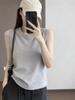 Women's Solid Color Camisole Vest - Sleeveless, Slimming, Versatile Outerwear for Spring and Summer