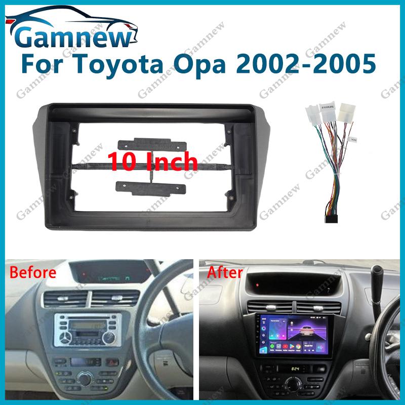 10 Inch Car Frame Fascia Adapter Android Radio Dash Fitting Panel Kit For Toyota Opa 2002-2005