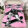 Cute ghost bedding set for boys, girls, teenagers, bats, pumpkin lanterns, Halloween