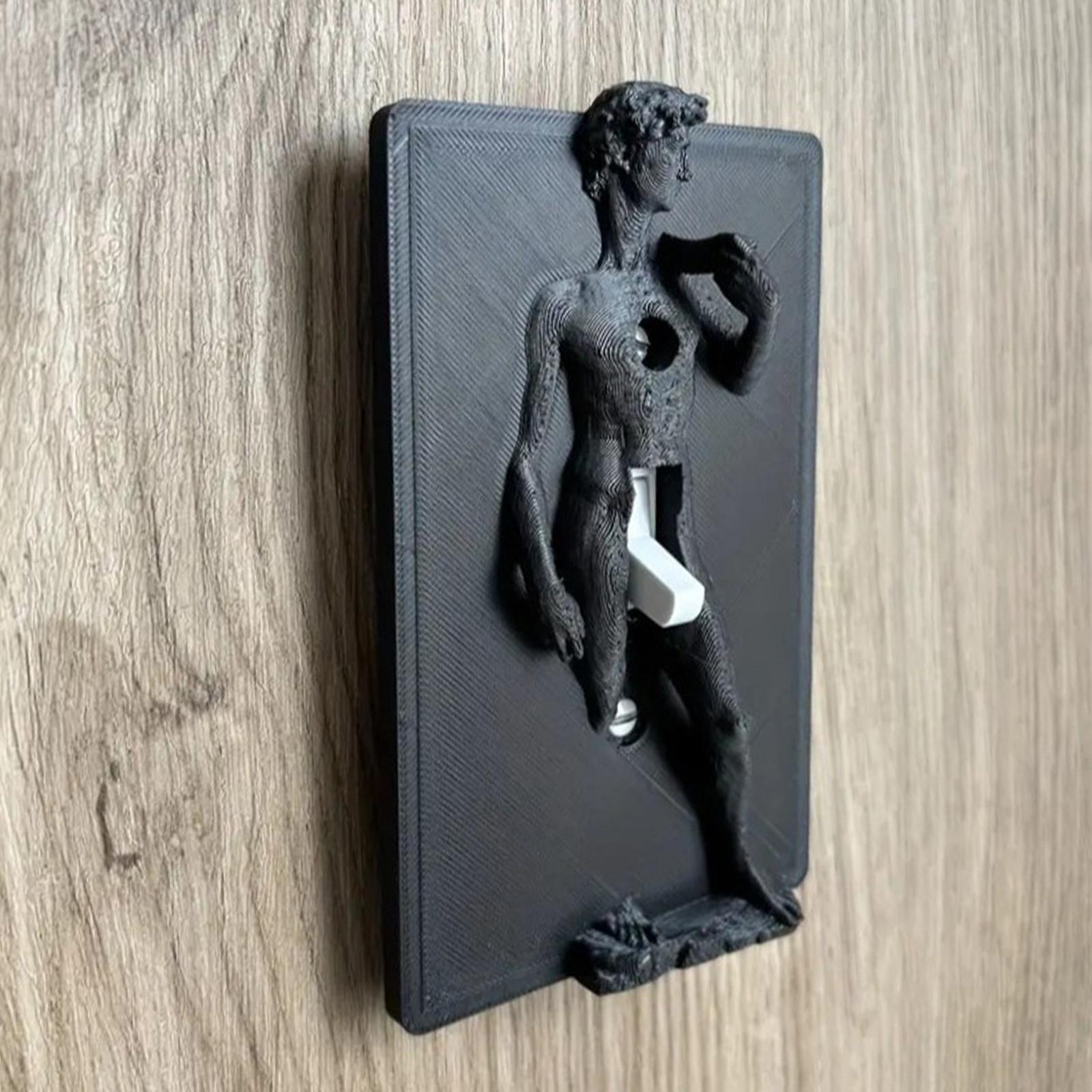 

Funny Light Cover, Light Cover, 3D Printing Sculpture Toggle Cover, Very Creative And Humorous Light One Size чёрный