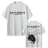 Anime Death Note Tshirt Yagami Light Graphic T Shirts Men Women Cartoon Manga Oversized Tshirts Mens 90s Vintage Streetwear