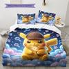 Pikachu Soft and Comfortable Duvet Cover,Children's Bedding Set Gift,Extra Large Size, Various Sizes Available -HYQ66