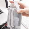 Mini Clear Nylon Mesh Cosmetic Bags Cute Small Lipstick Makeup Bags Pouch for Women Small Data Line Key Earphone Organizer