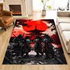 1PC Japanese Bushido Print Carpet for Living Room Bedroom Sofa Home Decor Rus Non-slip Floor Mat Luxury Gift Multiple Sizes
