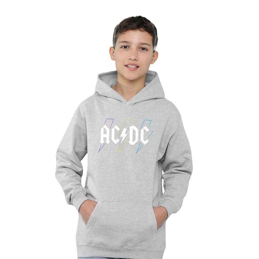 AC/DC Childrens/Kids Pastel Bolts Pull Over Hoodie