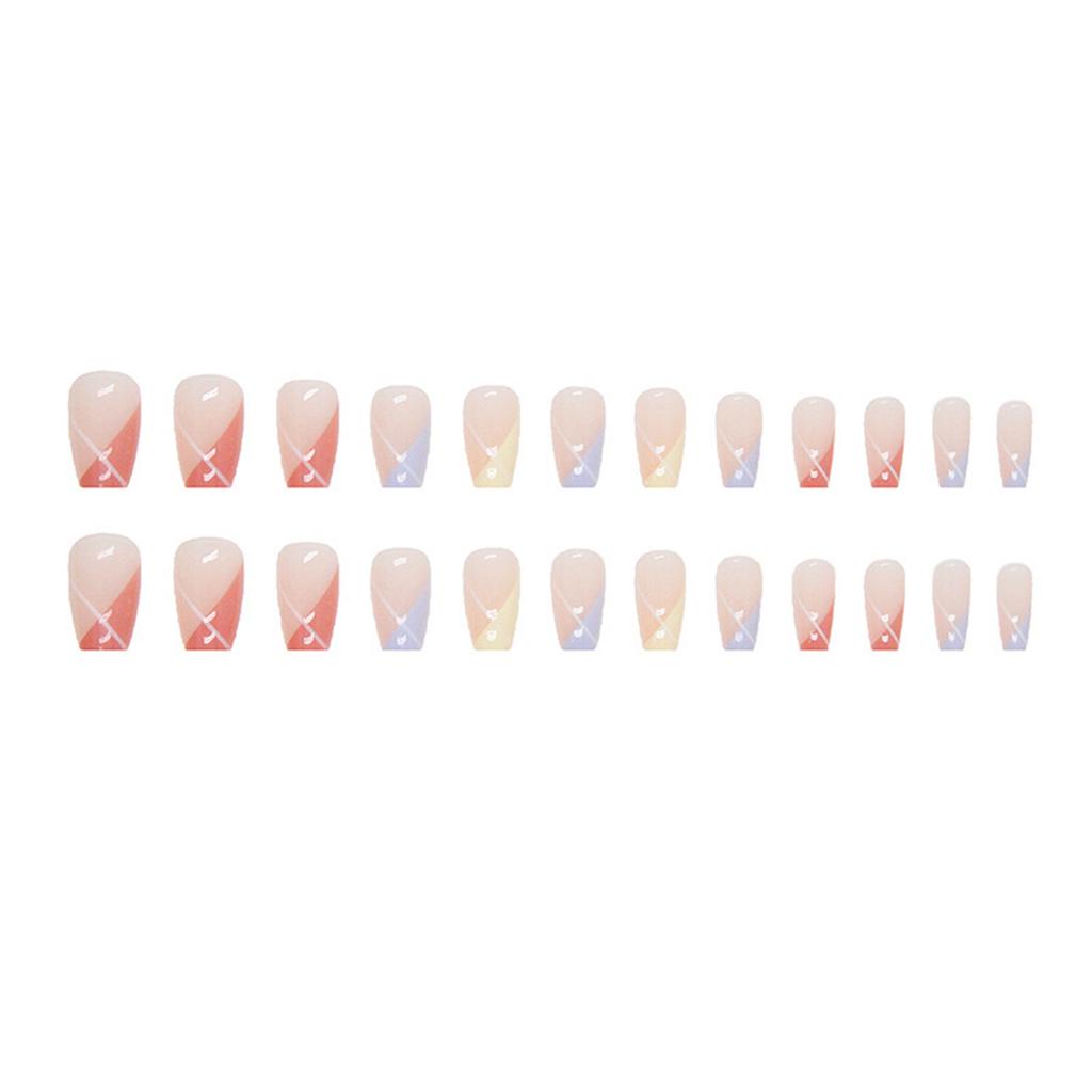 Fresh Spring Press-on Nails Easy To Apply & Remove Fake Nails for Daily and Parties Wearing
