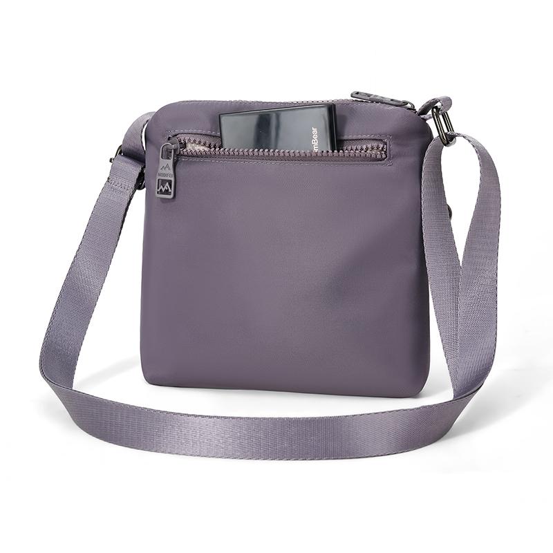 Solid Color Small Square Bag Women's Outdoor Waterproof Nylon Shoulder Crossbody Bag