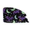 Cappello da lavoro con stampa di Halloween alla moda, cappello casual da lavaggio, berretto da borsa