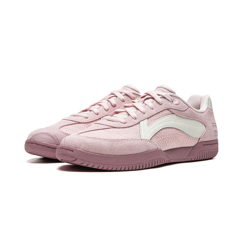 Li Ning Ping Pong Series Trendy Sports Comfortable Wear Resistant Breathable Functional Table Tennis Shoes Unisex Shoes Light-Pink Cream AZGV303-2