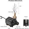 Pompe DC 12V submersible/amphibie 800 L/h - Hauteur 5 m, moteur brushless, faible bruit
