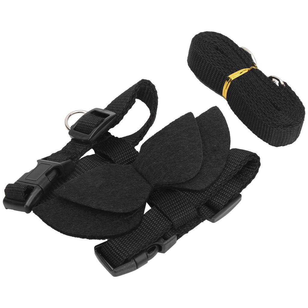 Pet Rabbits Safety Harness Walking Harness and Leash Set with Wing for Small Animal