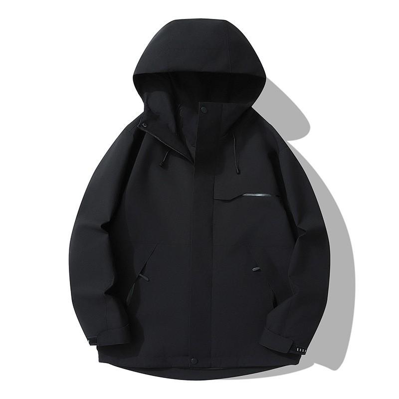 Unisex Lightweight Outdoor Windproof Waterproof Jacket Gore-Tex Fabric Breathable Hiking Raincoat With Hood