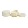 100g Wide Mouth Flip Cover Included Tooth Powder Bottle Makeup Remover Cream Jar Cotton Pad Container