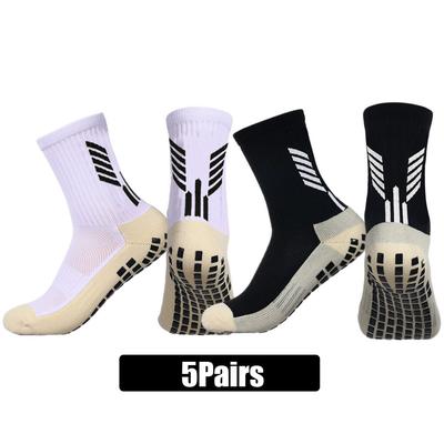 5Pairs Men Women Non Slip Grip Socks Ideal for Skateboard Tennis Running Shockproof and Lightweight