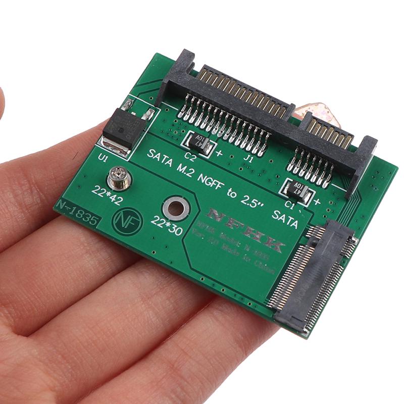 M.2 Ngff Ssd Solid State Hard Disk To Half High 2.5 Inch Sata3 Adapter Card