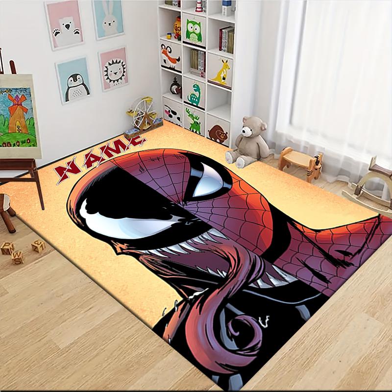 Custom Name "Spider-Man: Wonder" Carpet Rug Customizable Soft Washable Anti-Slip Home Living Room Sofa Mats Personalized Rug. 0909299