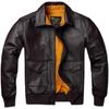 Chinese Size Men Leather Jacket Real Cowhide A2 Pilot Jacket Air Force Flight Jackets Men's Leather Aviator Jacket