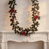 Waterproof Halloween Pumpkin Garland Flexible Spooky Gothic Wreath  Staircase Handrail