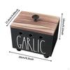 Wooden Garlic Storage Box Container Multipurpose Garlics Saver Holder Keeper for