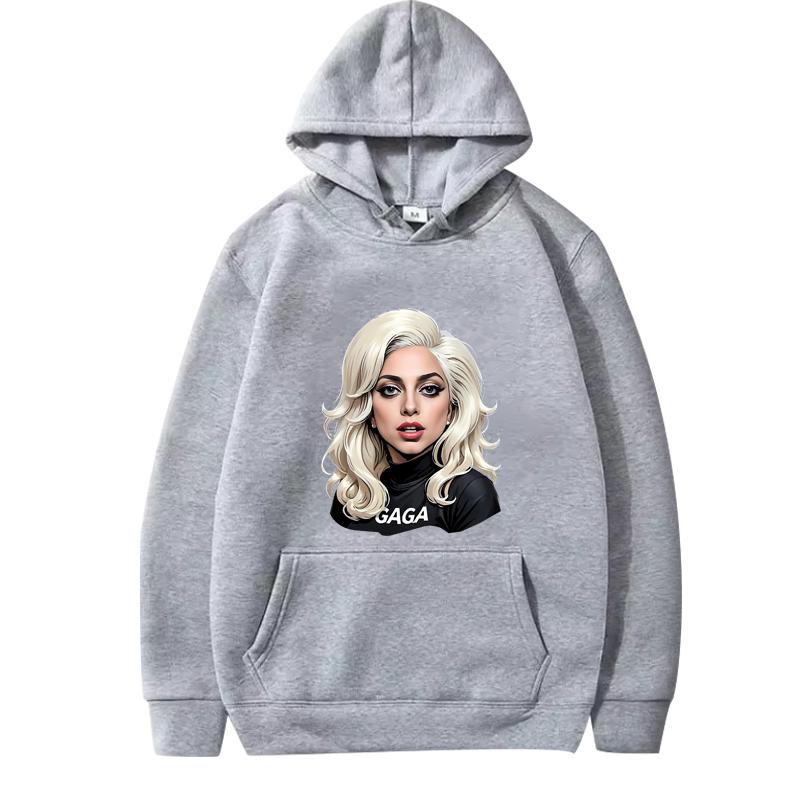 Felpa Grafica Classica Lady Gaga Uomo Donna Vintage Manica Lunga Felpa di Alta Qualità Con Stampa Oversize Casual Felpa Unisex