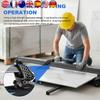 Aluminum Alloy Cutting Guide Porcelain Tile Cutter with Handle and Transport Wheels Tile Cutter Hand Tool for Precision Cutting