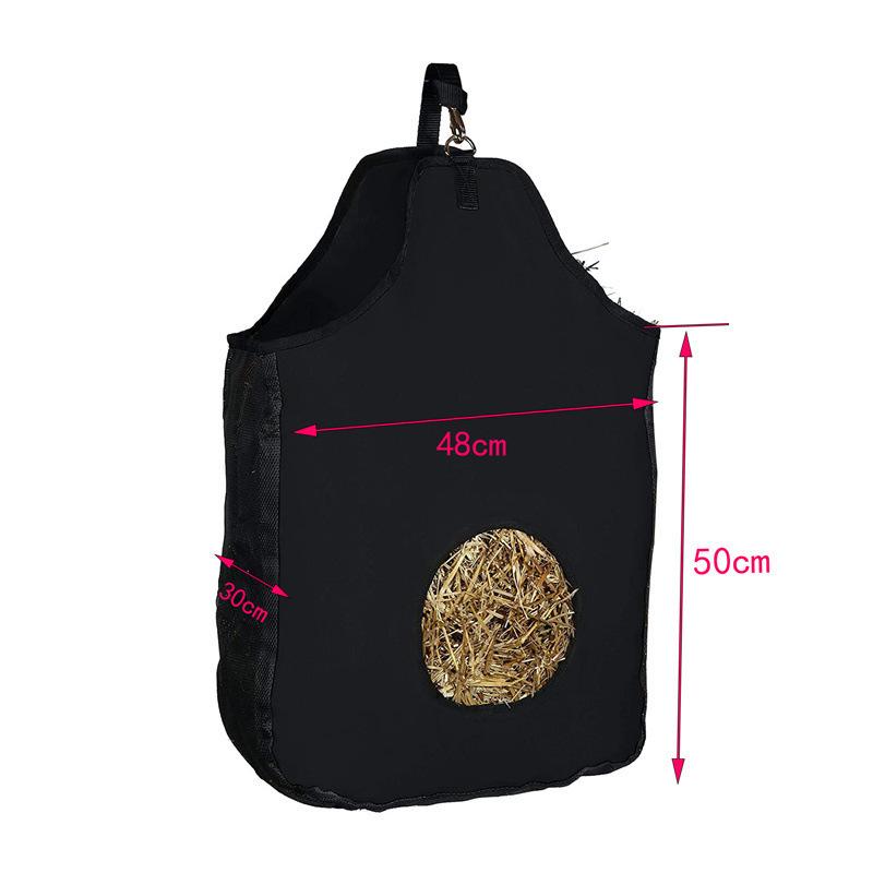 Adjustable Hay Feed Bag with Shoulder Strap for Goats, Horses, Donkeys, Alpacas, and Ostriches