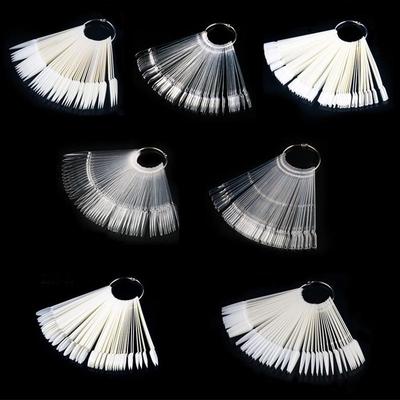 New 50PCS Nail Products Nail PolishPractice Nail Fan Card Polish Color Plate Card Polish MJSK01