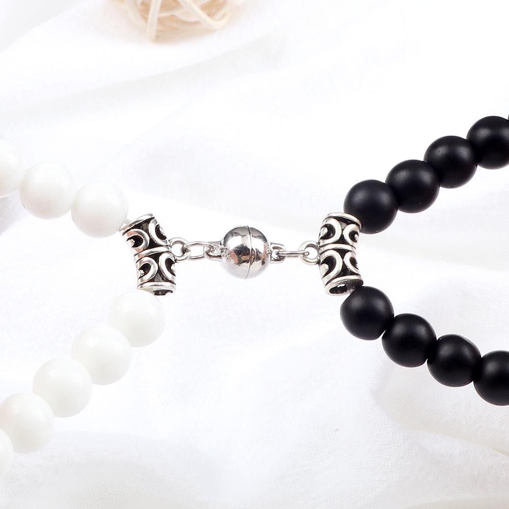 Couple's Magnetic Buckle Beaded Bracelets - Valentine's Day Gift