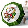 Christmas Santa Claus Automatic Folding Umbrella Festive Gift For Friends And Familyt27