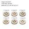 Rebower 6-Piece 48P Pinion Gears, 36T, 37T, 38T, 39T, 40T, 41T, for 3.175mm Shafts, Aluminum Alloy Pinion Gears with Screws for RC Motors
