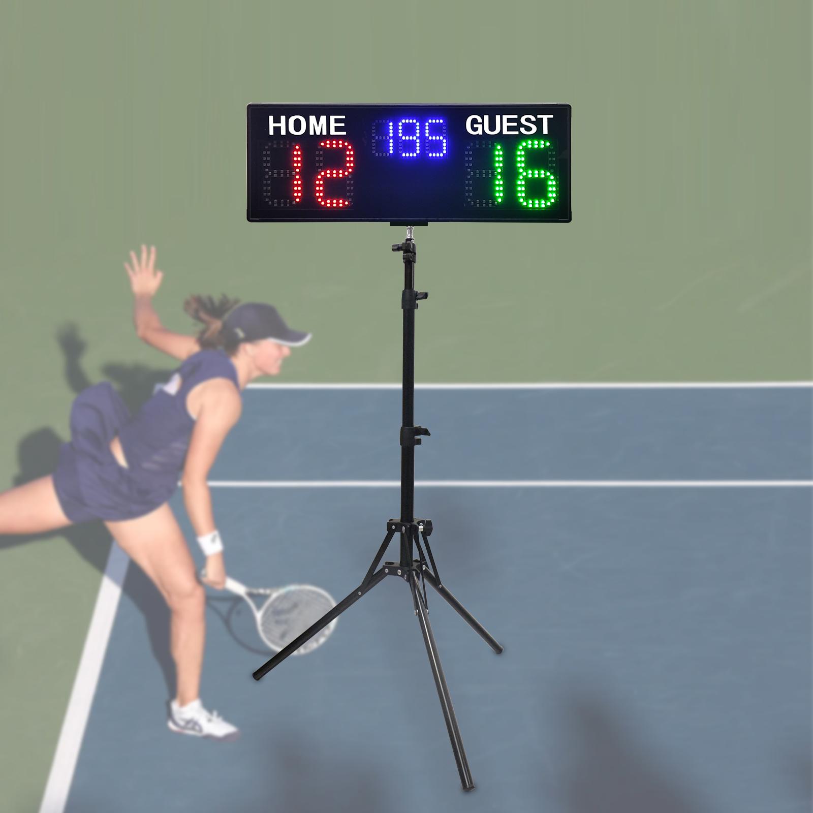 Ganxin Mini LED Display Score Keeper Board for Indoor Basketball and Tennis LED Electronic Mini Scoreboard 7-digit scoreboard