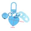1Pc Alloy Love Shape Pendant Keychain Heart Key Chain With Bell Couple Friend Bag Gift Jewelry Key Holder Accessories