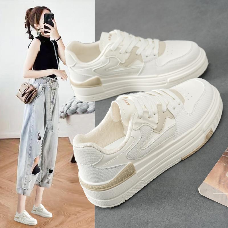 Spring and Autumn Women's Shoes 2025 New Popular Versatile Board Shoes Sports and Leisure Shoes Little White Shoes Women