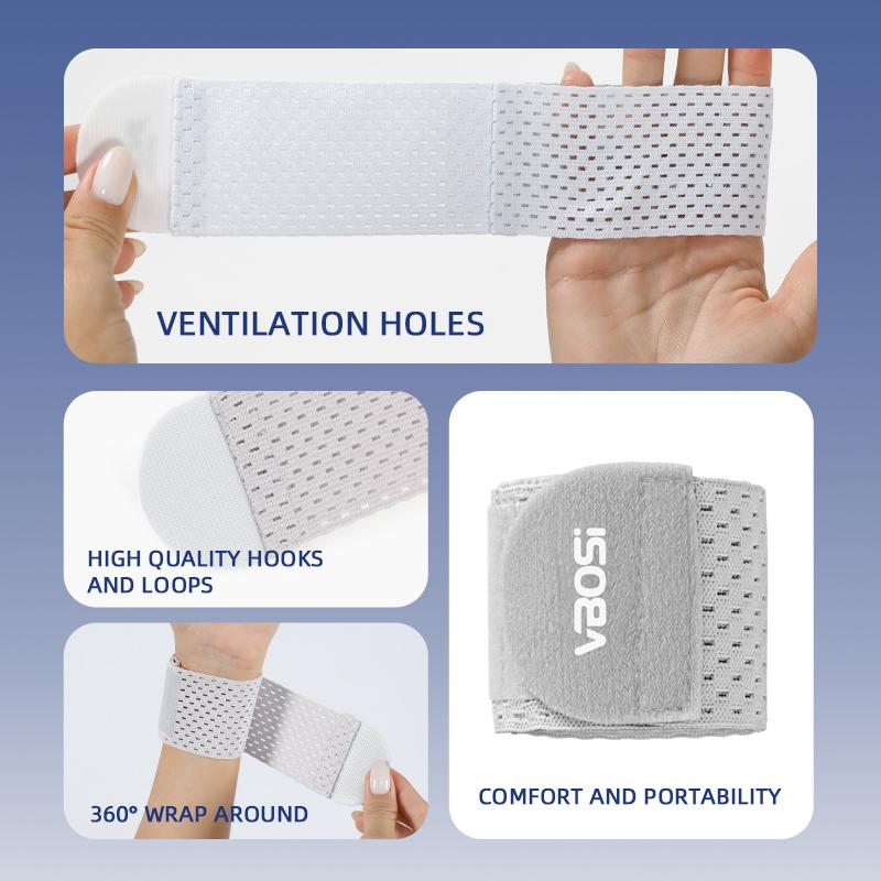 Vbosi Unisex Adjustable Wrist Wrap Lightweight Support for Gym Training Badminton Workout