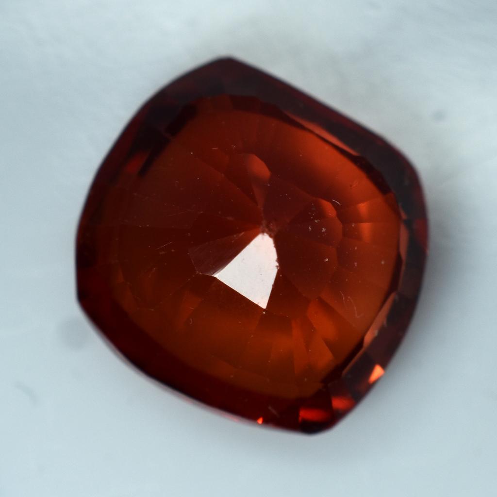 Natural Orange Sapphire Loose Gemstone Flawless 6.15 Ct Square Cut September Birthday Birthstone