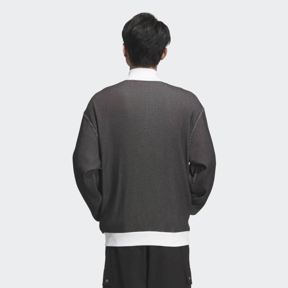 adidas Oversized Waffle Knit Jersey Track Top Kc2619