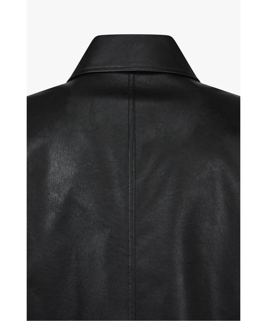 Studio Tomboy [Men] Synthetic Leather Zip-Up Jumper _Black_91M6361831