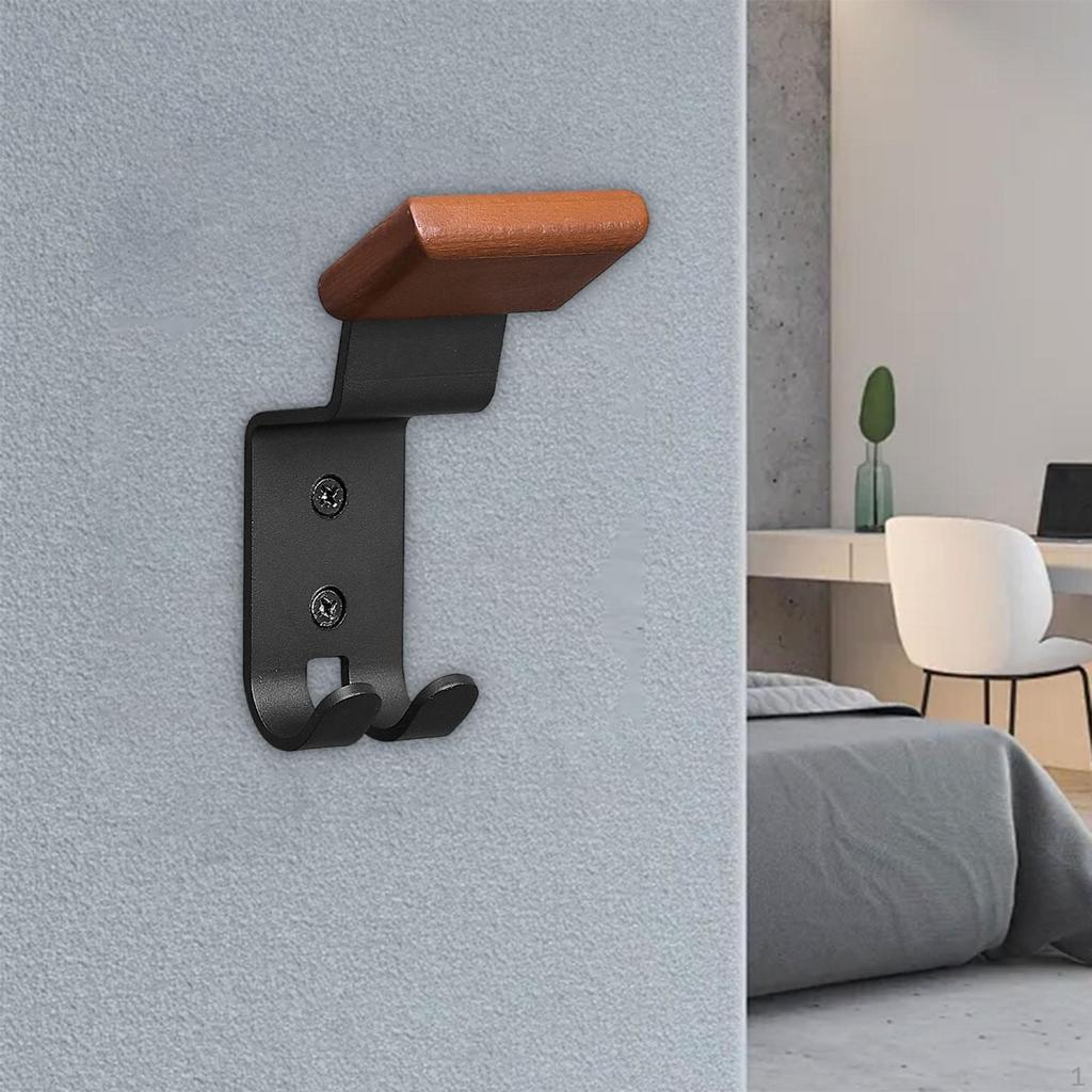 Heavy Duty, Easy To Install Wall Mounted Helmet Rack with , for Coats, Football And Baseball Gear.
