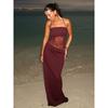 Elsa European and American Women Clothes 2025 Spring and Summer New Ins Style Sexy Lace Sling Rope Waist-Exposed Hanging Neck Dress