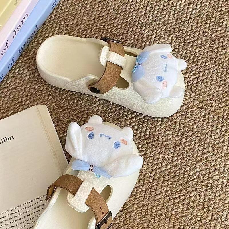 Yugui Dog Wears Bag Head Slippers In Early Autumn, Versatile, Soft, Trimmed Hook, Comfortable, Flat Bottom and Half Drag