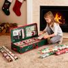 Christmas Wrapping Paper Storage Oxford Fabric Festive Christmas Wrapping Paper Holder Box For Living Room Bedroom Closet Rolls
